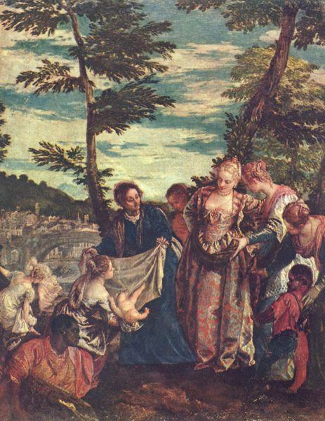 Paolo Veronese Rettung des Mosesknaben aus den Fluten des Nils oil painting picture